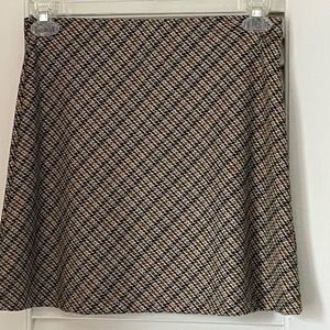 FREE PEOPLE brown plaid size M